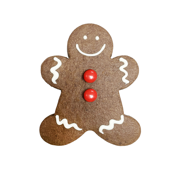 Gingerbread Man Shortbread with Chocolate Ganache