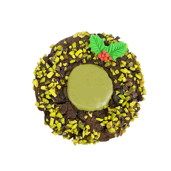 Xmas Wreath Pistachio Cookie