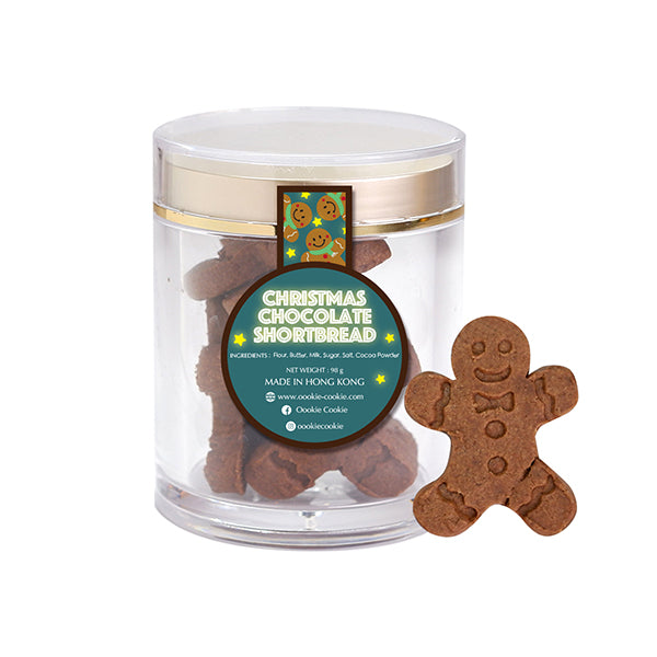 Gingerbread Man Chocolate Shortbread